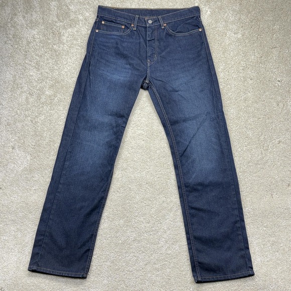 Levi's Other - Levis 505 Jeans Mens 34x32 Blue Dark Wash Denim Straight Leg Regular Fit Stretch